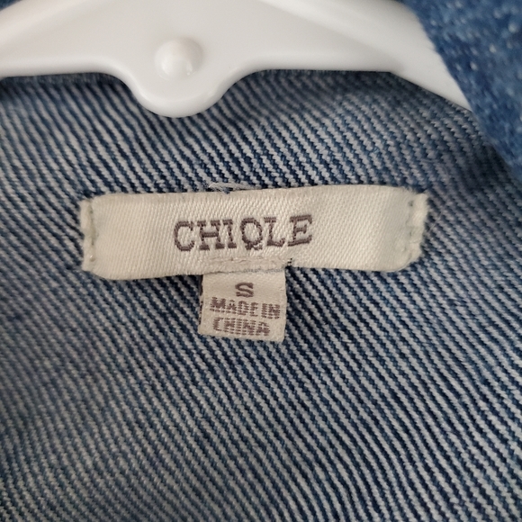 CHIQLE Denim Jean Jacket Size S - Picture 4 of 5